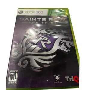 Saints‎ Row The Third Xbox 360 Game Complete Disc Manual Case Tested & Working
